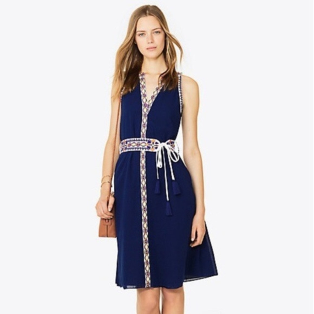 NWT Tory Burch Savannah Embroidered Cotton Dress Sz 0